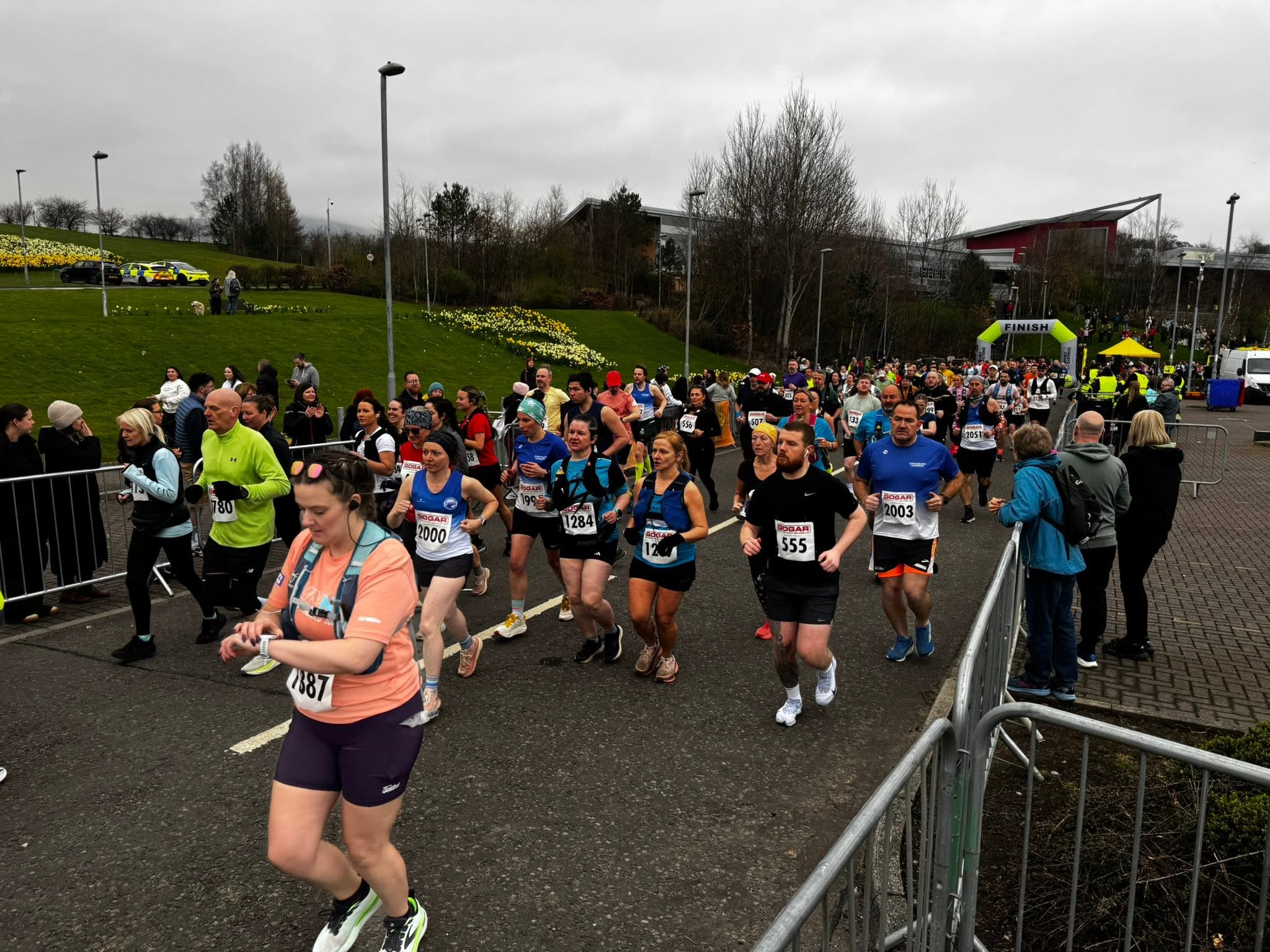 Runners at the Alloa Half Marathon